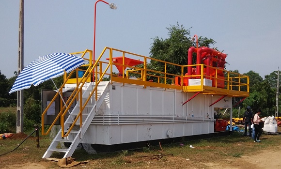 The 350GPM Mud Recycling System for India customer