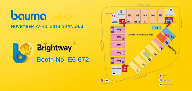 Brightway Invitation of 2018 Bauma China in Shanghai