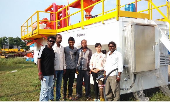 350GPM Mud Recycling System technical services on site
