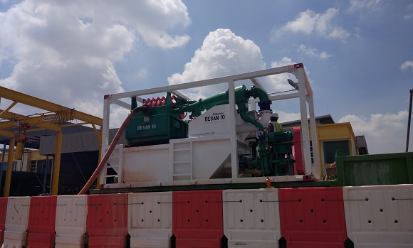 slurry separation plant on site
